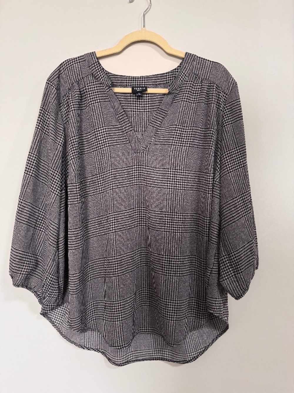 Torrid Houndstooth Harper Blouse